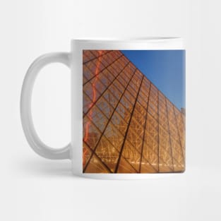 The Louvre at Night With Pyramid Mug